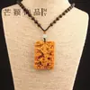 Nueva Cadena para Suéter Collar Marca Ambergris Amber Dragon Colgante para Hombres y Mujeres Flor de Rosa Hebilla de Seguridad Colgante Cadena para Suéter Versátil