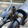 Soporte de Base Reflectante para Dosel de Lluvia de Hierro Universal para Vehículo Eléctrico Accesorios de Base de Fijación de Espejo Retrovisor de Motocicleta