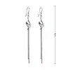 Aretes de Cuentas Redondas para Mujer Jinjiahua, Aretes de Borla Largos Retro de Estilo Coreano a la Moda, Aretes de Plata para Mujer