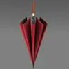 Paraguas Recto Reforzado de Mango Largo Totalmente Automático, Estilo Británico Retro Hombres Negocios Mango de Madera Paraguas de Golf Regalo, Personalizado