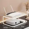 Estante de Colocación para Router para Uso Doméstico, Estante de Almacenamiento Multicapa para Decodificador de TV para Escritorio de Sala de Estar, Estante de Refrigeración para Módem Óptico con Diseño Hueco