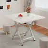 Mesa plegable, mesa de comedor cuadrada, mesa pequeña para uso doméstico, alquiler de apartamentos pequeños, mesa de comedor sencilla, mesa cuadrada