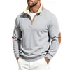 2026 Nova moda outono e inverno estilo americano transfronteiriça, moletom casual quente para o dia a dia com gola alta, forrado com lã de carneiro resistente