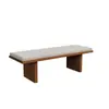 Juego de Mesa de Té y Sillas de Madera Maciza Color Crema, Mesa de Té y Estación de Té Minimalista Moderna Combinada, Mesa de Té de Madera Natural para Recepción de Oficina