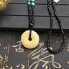 Atividade pequeno presente Presente colar barraca colar de jade falso atacado pingente de fivela da paz corrente de suéter pingente de pingente de jade