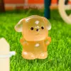 Boneca de animal do zodíaco resina luminosa fofa desenho animado DIY enfeites de mesa de escritório materiais para joias atacado