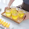 Taza de Vidrio Martillado de Moda Vidrio de Borosilicato Alta Resistencia al Calor Taza de Agua Doméstica con Asa Taza para Desayuno Leche