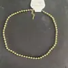Design de Moda Transfronteiriço, Corrente de Rugby Simples e Versátil, Corrente para Clavícula em Aço Inoxidável Banhado a Ouro Estilo Punk Colar Feminino