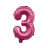 Globos de Letras Rosas de 16 pulgadas A-Z Inglés 0-9 Número Rosa Fiesta Cumpleaños Set Decoración Banner Globos de Papel de Aluminio