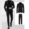 Nuevo Conjunto de Traje para Hombre Transfronterizo de Comercio Exterior, Conjunto de Dos Piezas de Traje Casual de Negocios para Hombres Jóvenes, Ropa Formal para Hombres para Bodas y Cenas
