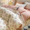 Funda de edredón de una pieza 150x200x230, engrosada, para cama individual de dormitorio, uso doméstico, no 100% algodón, algodón puro, algodón lavado 3