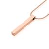 Amazon nuevo estilo sin decoloración personalizado tridimensional geométrico colgante de pilar largo accesorios collar para amantes mujeres Venta al por mayor