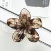 Novo Conjunto de Outono e Inverno Cruzado com Plumeria Escovada Presilha de Cabelo Bauhinia Estilo Festivo Elegante Presilha de Tubarão Acessórios de Cabelo Presilha de Cabelo