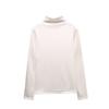Luban 2021 Novo Suéter de Seda de Seda Lã de manga comprida Slim-fit High-elastic Semi-high Collar Base Shirt Camiseta Feminina Top