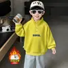 Sudadera con Cuello Alto Engrosada para Niños Otoño Invierno 2026 Nuevo Estilo Ropa para Niños Pequeños Jersey de Cuello Alto Mono de Bebé Parte Superior de Forro Polar