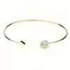 Pulseira de amor em formato de coração com diamantes de alta venda transfronteiriça pulseira ajustável de abertura coração duplo em estoque atacado