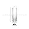 Florero de Vid Rayado Vertical Estilo Europeo Transfronterizo Florero Hidropónico Estilo Ins Florero de Vidrio de Cristal Adorno de Pie para Arreglo Floral