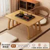 Alfombra estilo chino para mirador Tatami mesa de té sencilla Repisa de ventana mesa de café pequeña Mesa baja de bambú Nan Mesa Kang Balcón de casa