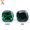 Zircón de Piedra Preciosa 7A Venta al por Mayor a Granel Forma Cuadrada 34 # Verde Claro 35 # Zirconio Verde 4*4-12*12mm Piedra Suelta Terminada Zircón.
