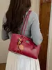 Bolso Tote de Gran Capacidad Casual para Viajes de Trabajo para Mujer Modelo Nuevo 2026 Cuero de Cera de Aceite Bolso de Hombro Sencillo con un Toque de Lujo Bolso de Axila