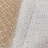 Tela Bordada con Lentejuelas Cruz Rómbica de Malla de 3 mm Tela Bordada Colorida Reversible Ropa para Niños Tela de Moda para Mujer