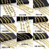 Corrente Feita à Mão de Aço Titânio 18K Color-Preserving, Acessórios Dourados para Montar Colares e Pulseiras DIY, Correntes Trançadas de Vários Estilos para Atacado