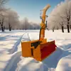 Barredora de Nieve Grande Quitanieves Municipal para Carreteras Vehículo Quitanieves Vehículo Grande para Carreteras Barredora de Nieve