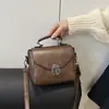 Bolso Pequeño Retro Texturizado Estilo Hong Kong para Mujer 2025 Nuevo Casual Moderno Bolso de Hombro Cruzado para Chicas Nuevo Lanzamiento