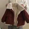 Abrigo para niña con forro polar estilo otoño e invierno 2025 nuevo infantil moderno versión coreana pelo de conejo engrosado estilo celebridad de internet