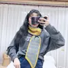 Otoño e invierno Nueva moda coreana bufanda de lana elástica tejida cálida versátil bufanda retro para estudiantes bufanda de invierno