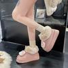Botas de Nieve Cómodas de Suela Gruesa Lindas de Felpa 3D Gato Kt para Mujer, Estilo Nuevo de Invierno 2025, Cálidas para Exteriores