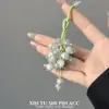 Colgante de Bolso de Cuentas con Forma de Uva Verde Colgante Fresco de Verano para Llaves Colgante para Bolso Colgante para Teléfono Móvil Accesorios
