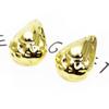 Pendientes ovalados sencillos de oro blanco y cobre chapados en oro, pendientes colgantes en forma de abanico, pendientes de estilo moderno, joyería