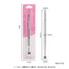 Empurrador de Cutícula de Aço para Manicure Estilo Russo Dupla Face Ferradura Empurrador de Aço Grande Aço Inoxidável Chanfrado Ferramenta de Pré-Processamento de Manicure e Pele Morta