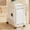 Soporte para Host de Computadora con Ruedas para Estación de Trabajo de Escritorio en Casa, Base Móvil para Chasis, Bandeja Organizadora