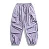 Pantalones Funcionales Estilo Japonés Ru Meng para Exteriores con Bolsillos Grandes y Cordón para Hombres y Mujeres Absorción de Humedad Secado Rápido Costura Elástica en Cuatro Direcciones Pantalones Deportivos