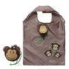 Bolso de mano creativo de dibujos animados, bolsa de compras plegable de poliéster 190T con diseño de animales, logotipo de fábrica 1688 al por mayor