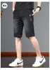Shorts jeans masculinos elásticos slim retos shorts da moda bordados versáteis de verão finos calças casuais masculinas