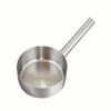 Cuchara de Agua Espesa Acero Inoxidable Mango Largo Cuchara de Agua Doméstica Cocina Cuchara de Agua Concha de Agua Comercial Grande Fondo Plano Cuchara para Sopa Cuchara para Gachas