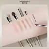 Pincel de Maquillaje Cangzhou, Pincel Biselado para Iluminador y Rubor con Punta de Dedo de Lana, Pincel Denso Esponjoso de Cerdas Suaves, Herramienta de Belleza Multifuncional