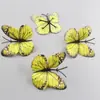 Mariposas de Tela de Colores Flores Artificiales, Accesorio para el Cabello Estilo Antiguo Kit de Materiales para Arreglos Florales DIY, Pequeñas Decoraciones Florales para Decoración de Escenarios