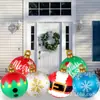 Fábrica transfronteiriça em estoque Bolas de Natal infláveis de PVC Decorações de Natal para quintal, gramado, varanda conjunto Bolas de Natal