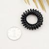 Anillo para el cabello con línea telefónica japonesa y coreana, sin rastro, negro, grande, pequeño, para teléfono, cuerda para el cabello, banda de goma para el cabello, cuerda fina para la cabeza
