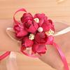 Suprimentos de casamento de casamento Tecido artificial de estilo coreano Pérola flor de pulso de casamento dama de honra pulso Flor irmãs Grupo mão flor