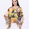 Camisa de Proteção Solar Temu Transfronteiriça para Mulheres, Pulôver de Primavera e Verão, Xale Fino, Lenço Versátil, Lenço Quadrado, Caimento Solto para Roupa Externa