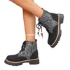 Botas de Talla Grande Transfronterizas Europeas y Americanas con Cuentas Venta Caliente en Amazon 2026 Nuevas Botas Estilo Británico Botas Martin al por Mayor Talla Grande