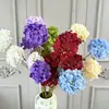 Hortênsia sonho de 4 cabeças flor de simulação de casamento layout de cena de casamento parede de flores bola de flores arranjo de flores hortênsia de simulação flor falsa