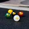 Ágata natural cinco elementos ocho trigramas cinco dioses guardianes bestia dorada cuentas sueltas falta de oro madera agua fuego tierra array de siete estrellas accesorios
