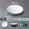 Tigela para macarrão picante quente de melamina louça imitação de porcelana de uso comercial tigela de sopa de macarrão de duas cores estilo nórdico restaurante restaurante tigela de sopa de macarrão louça