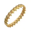 Pulsera de Acero de Titanio, Nuevo Modelo de Nicho, Popular en Europa y América, Transfronteriza, Color Acero, Calada, Pulsera de Metal Cuadrada para Niña